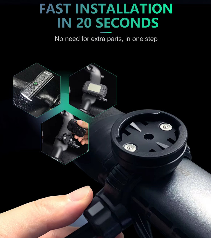 Bicycle Computer Mount Holder Adjustable Base Stopwatch Speedometer Support Stan