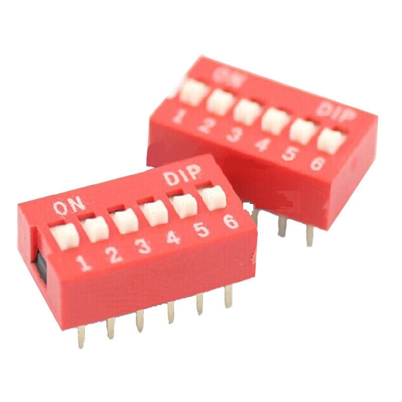 5Pcs NEW Slide Type Switch Module 2.54mm 6-Bit 6 Position Way DIP Pitch