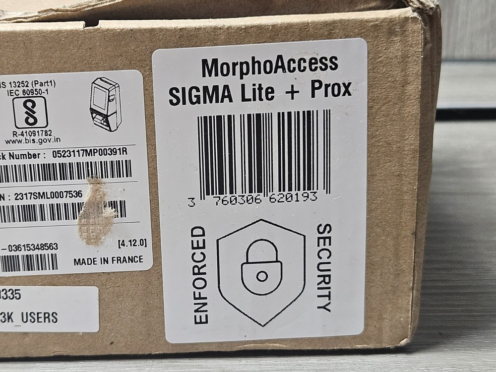 Idemia MPH-AC001A MorphoAccess Sigma Lite Prox Control Access Terminal