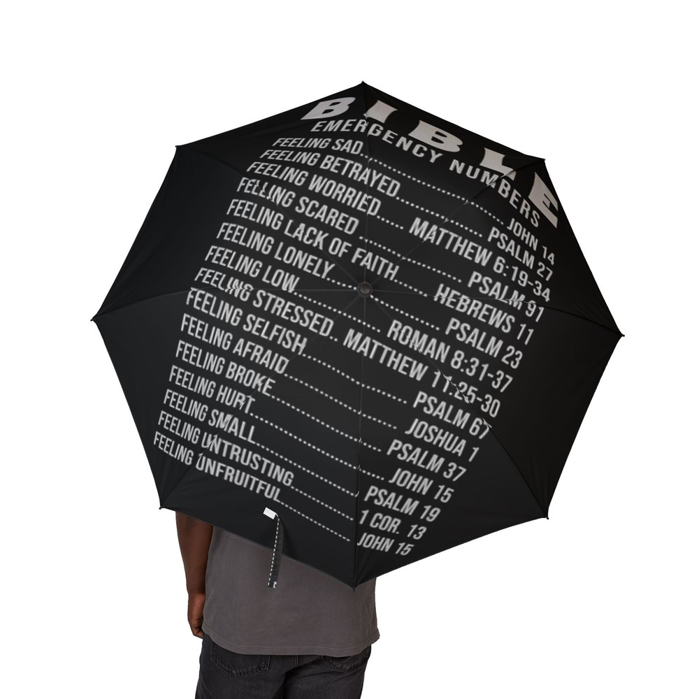 Bible Verses Umbrella | Foldable Umbrella with Scripture Text