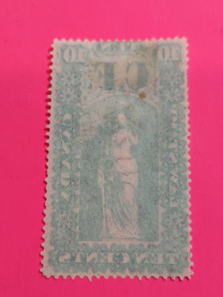 Canada Dated 1863Large law stamp,OL 2 "CF"Used(22-01_2)