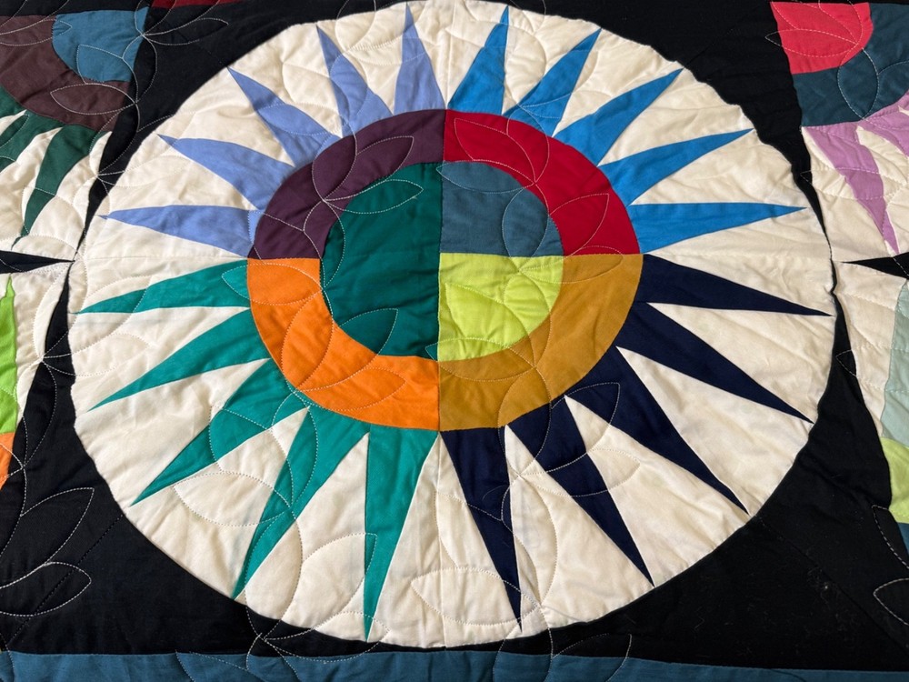 Queen Size New York Beauty Patchwork Quilt #MY-