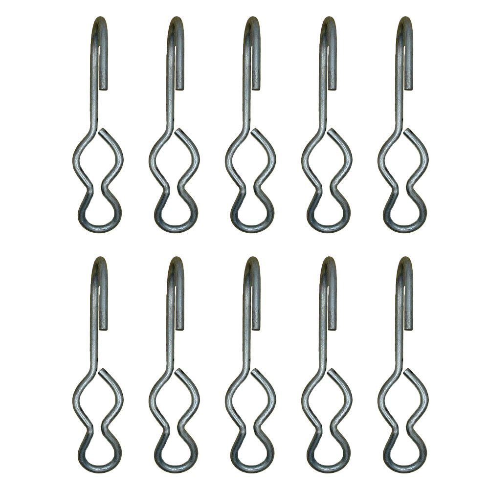 Ten New S-J Style End Hooks For Tarping & Tie-Down Applications Non Slip Design