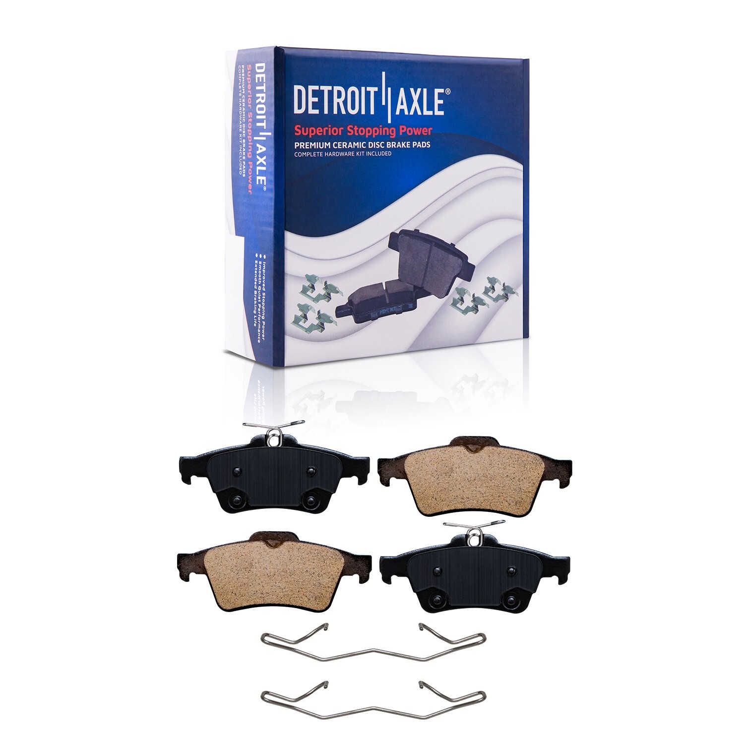 Front & Rear Drilled Rotors Brake Pads for 2014-2016 Ford Escape Transit Connect