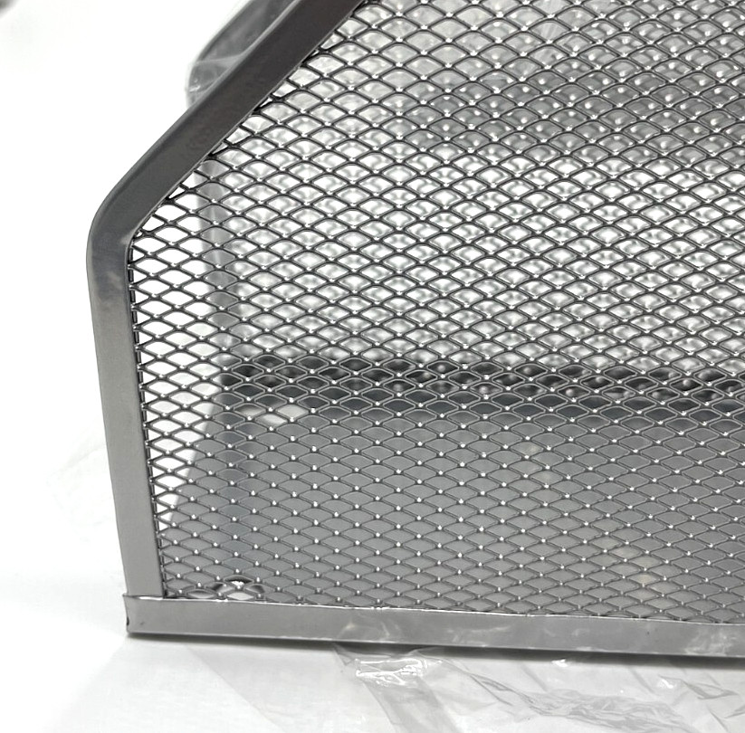 [ 2 Pack ] Wire Mesh Document Holder, Wall Mount/Desktop Magazine Rack - Silver