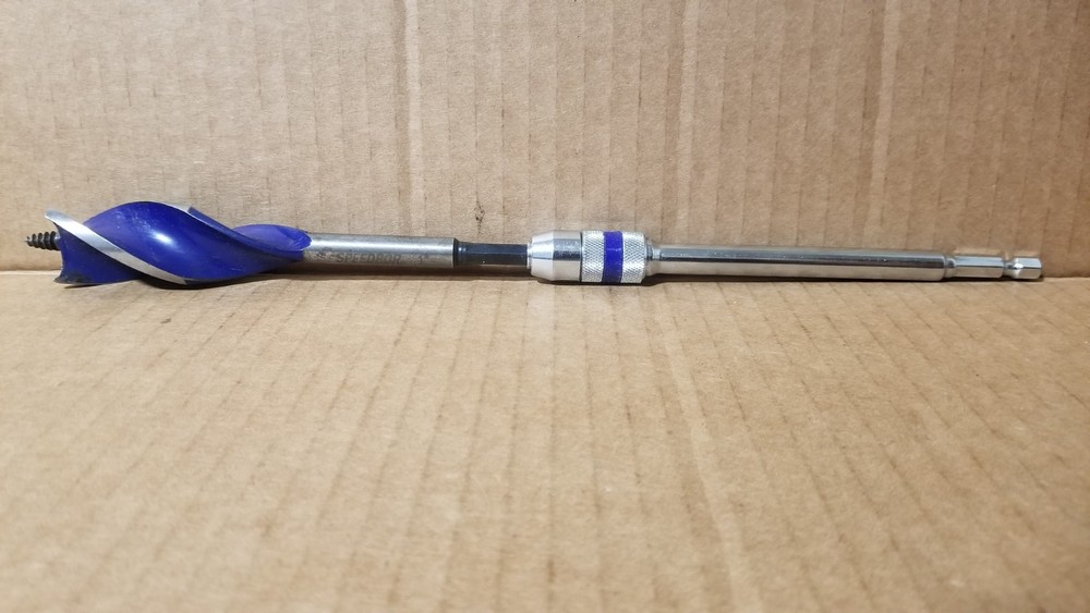 Irwin Speedbor 1" Drill Bit with Drill Extension Attachment VGC