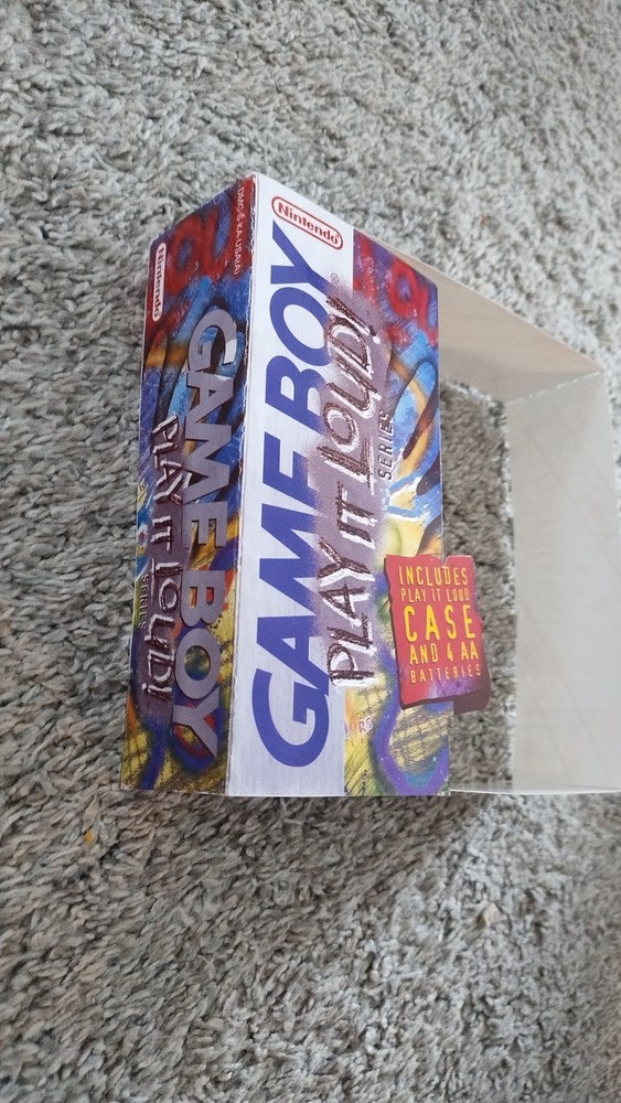 Reprinted Gameboy Play It Loud Case Insert