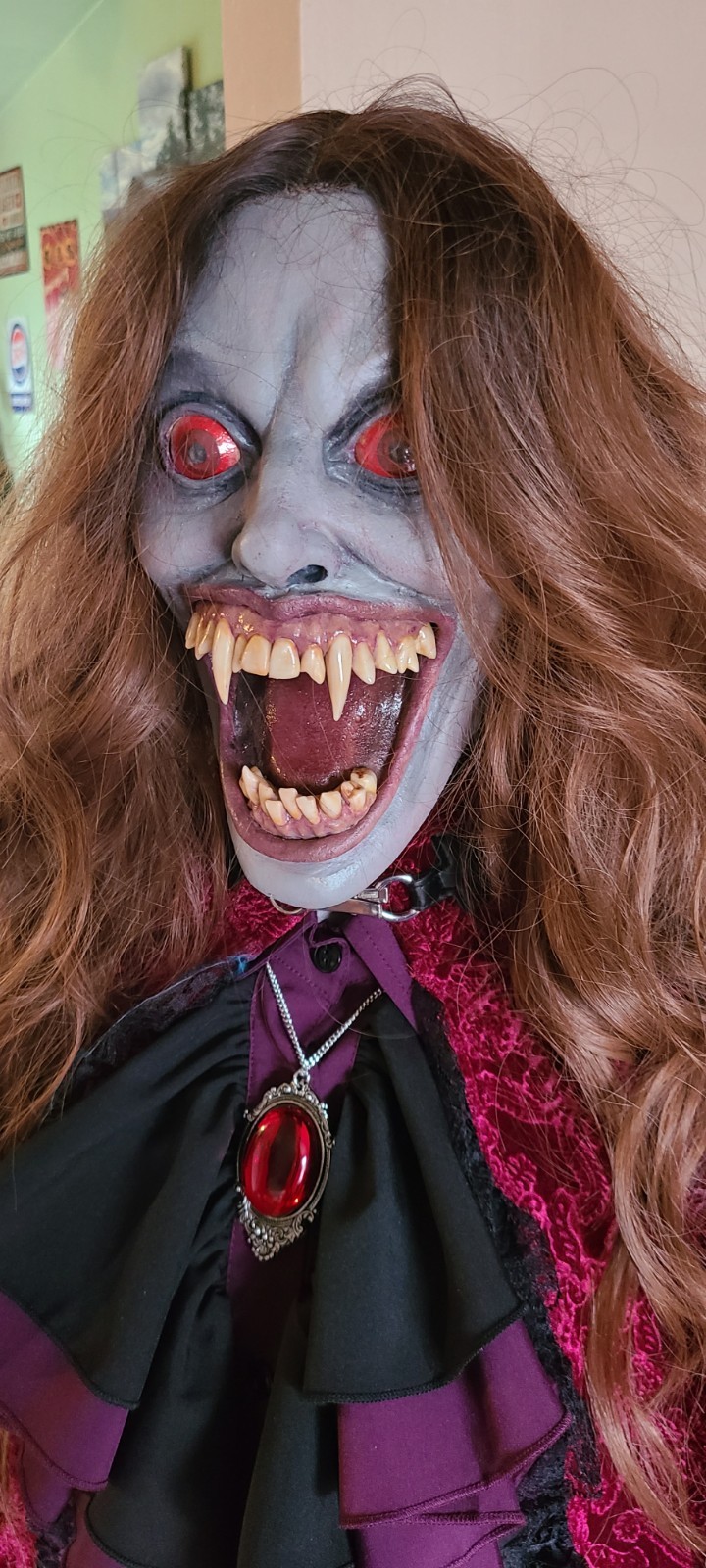 Life-Size Full Body Countess Dracula Female Vampire Prop - Halloween - Horror