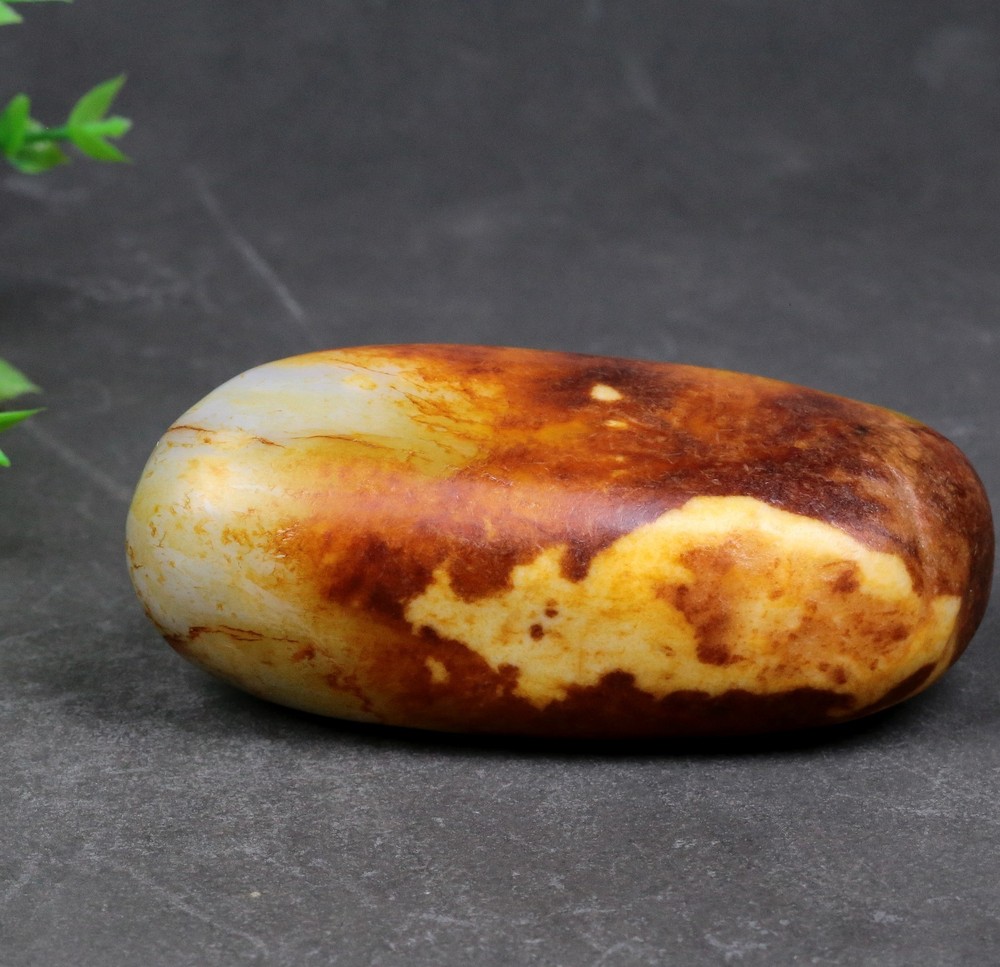 466G Certified 100% Hetian jade(Nephrite) Raw stone 和田玉青花籽料原石