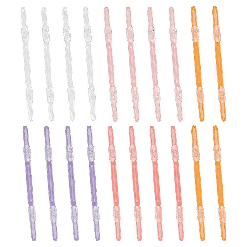 20Pcs Loose-Leaf Paper Binding Clamps, Multicolor 2 Plastic Paper Organizer