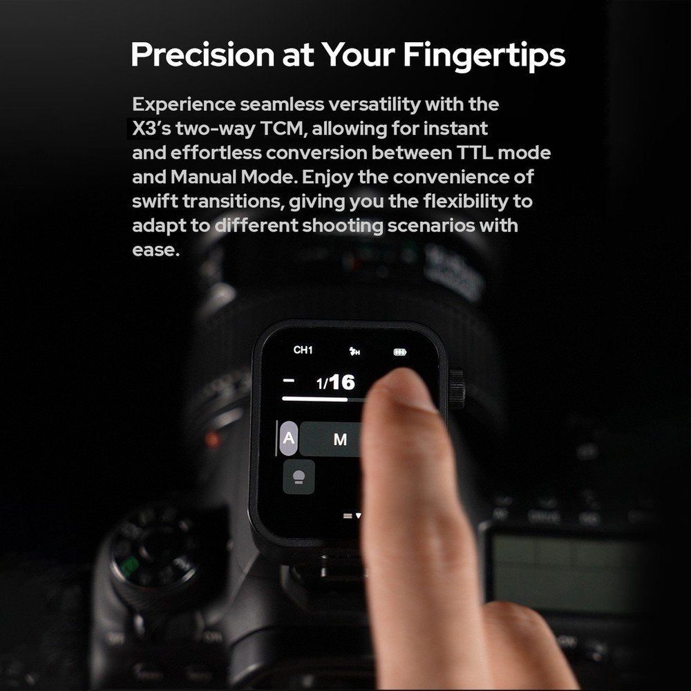 Godox X3S Wireless Flash Trigger AutoFlash OLED Touchscreen For Camera YHVR
