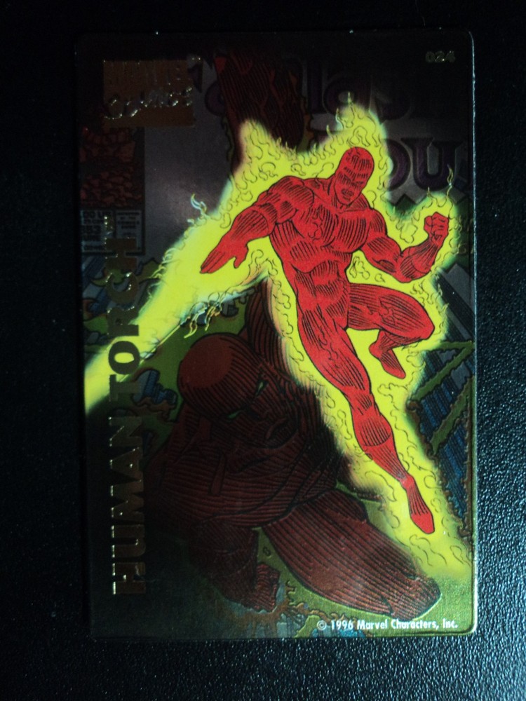 1996 MARVEL COMICS SUPER HEROES MAGNET - HUMAN TORCH