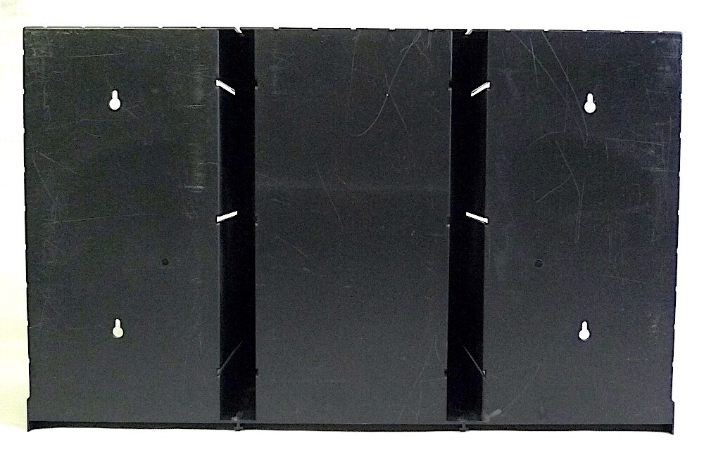 Black 60 CD Holder Stackable Wall-Mountable Organizing Shelf Storage Rack (A)