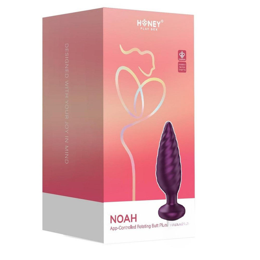 Silicone App Controlled Rotating Butt Plug Anal Probe Rechargeable Stimulator