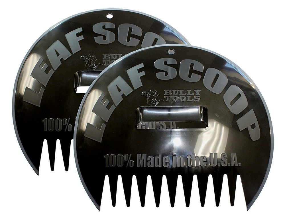 NEW BULLY TOOLS SET PAIR 14.5 INCH POLY LEAF SCOOPS LEAF PICK-UP TOOL 7774904