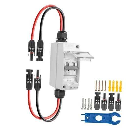 Solar Panel Disconnect Switch，1000V 50Amp Solar Breaker， IP65 DC1000V 50Amp