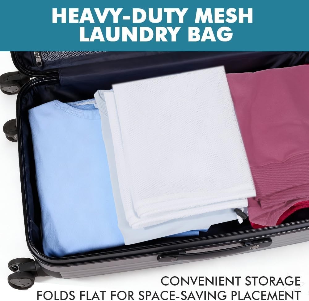 Extra-Large 24x36 Drawstring Laundry Bags - Perfect for Dirty Clothes