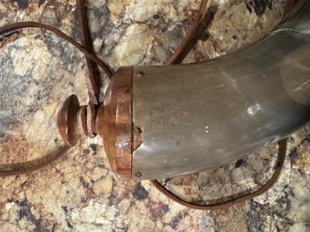 Gun Powder Horn Muzzleloader Reenactment Mountain Man Rendezvous Ammo