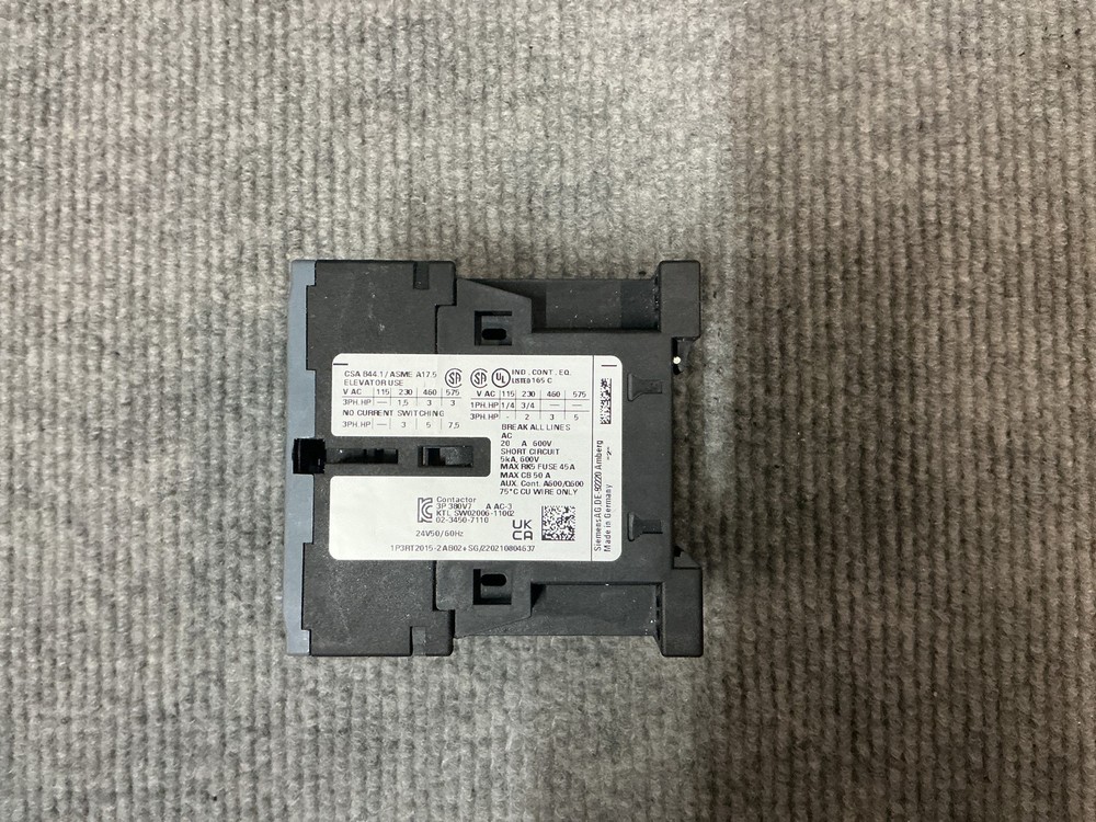 SIEMENS 3RT2015-2AB02 Sirius Contactor