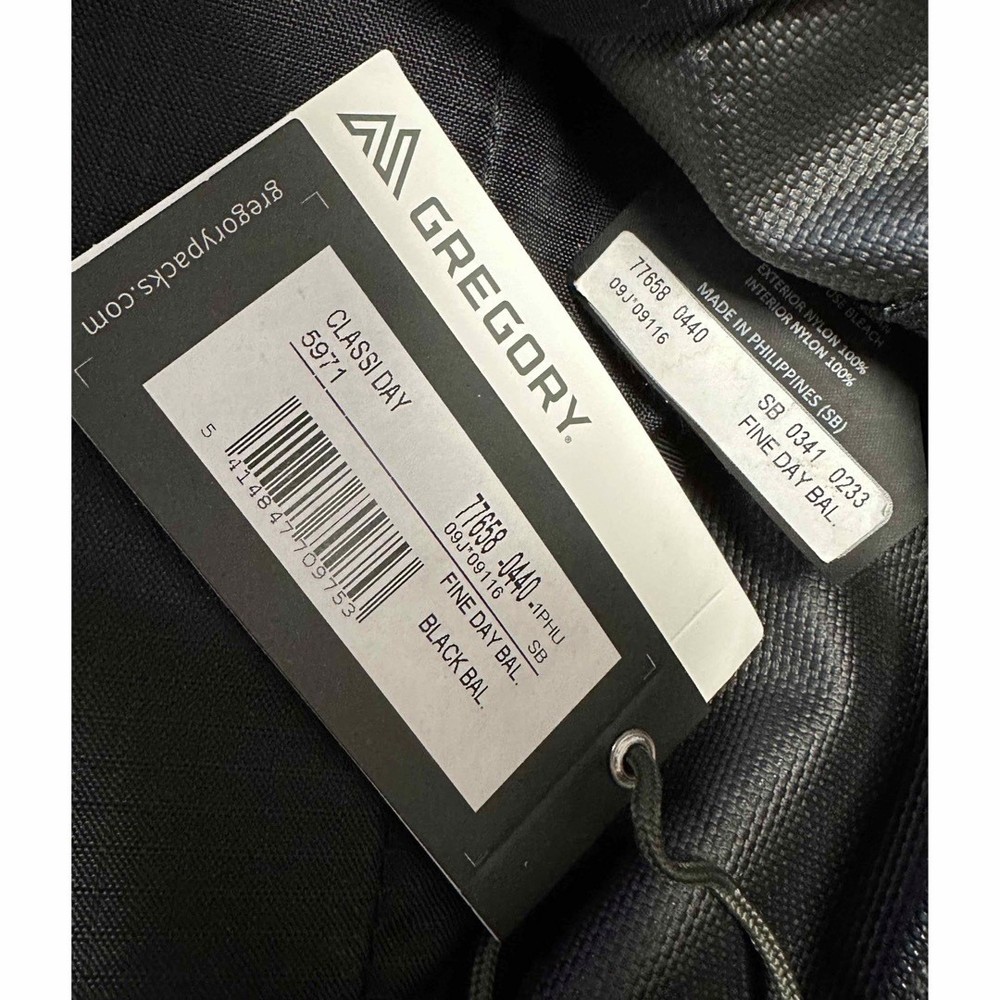Gregory Fine Day Backpack Black Used From Japan