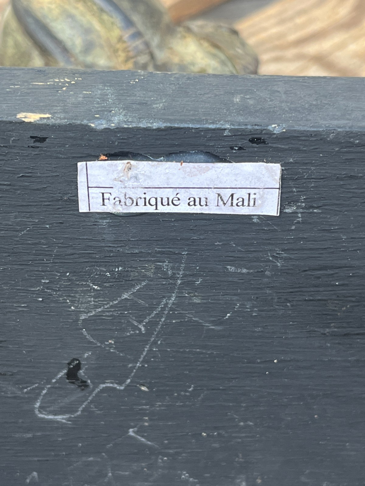 Vintage Mali Bronze Sculpture – Dogon Style Figure Carrying Vessel