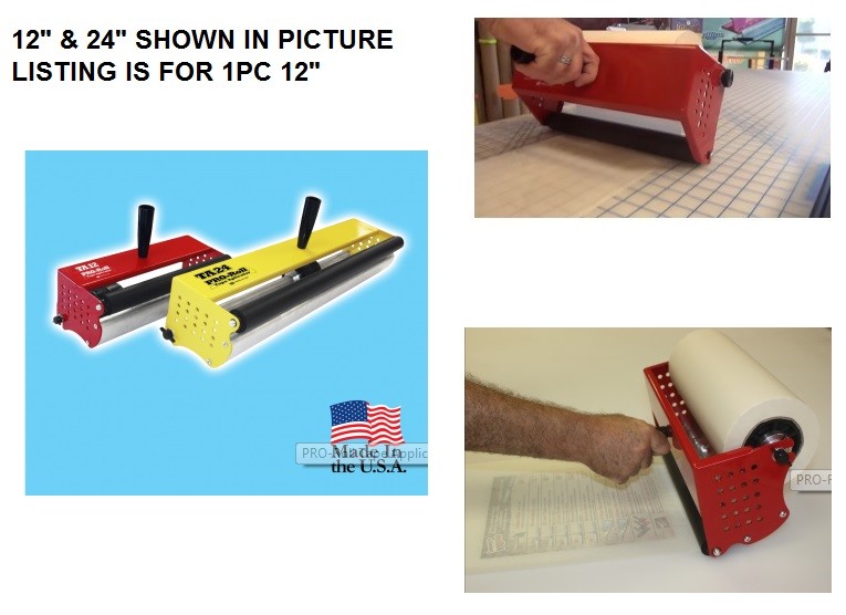 3" TO 12" PRO-ROLL TAPE APPLICATOR / HAND HELD PREMASK TRANSFER PAPER ROLLER