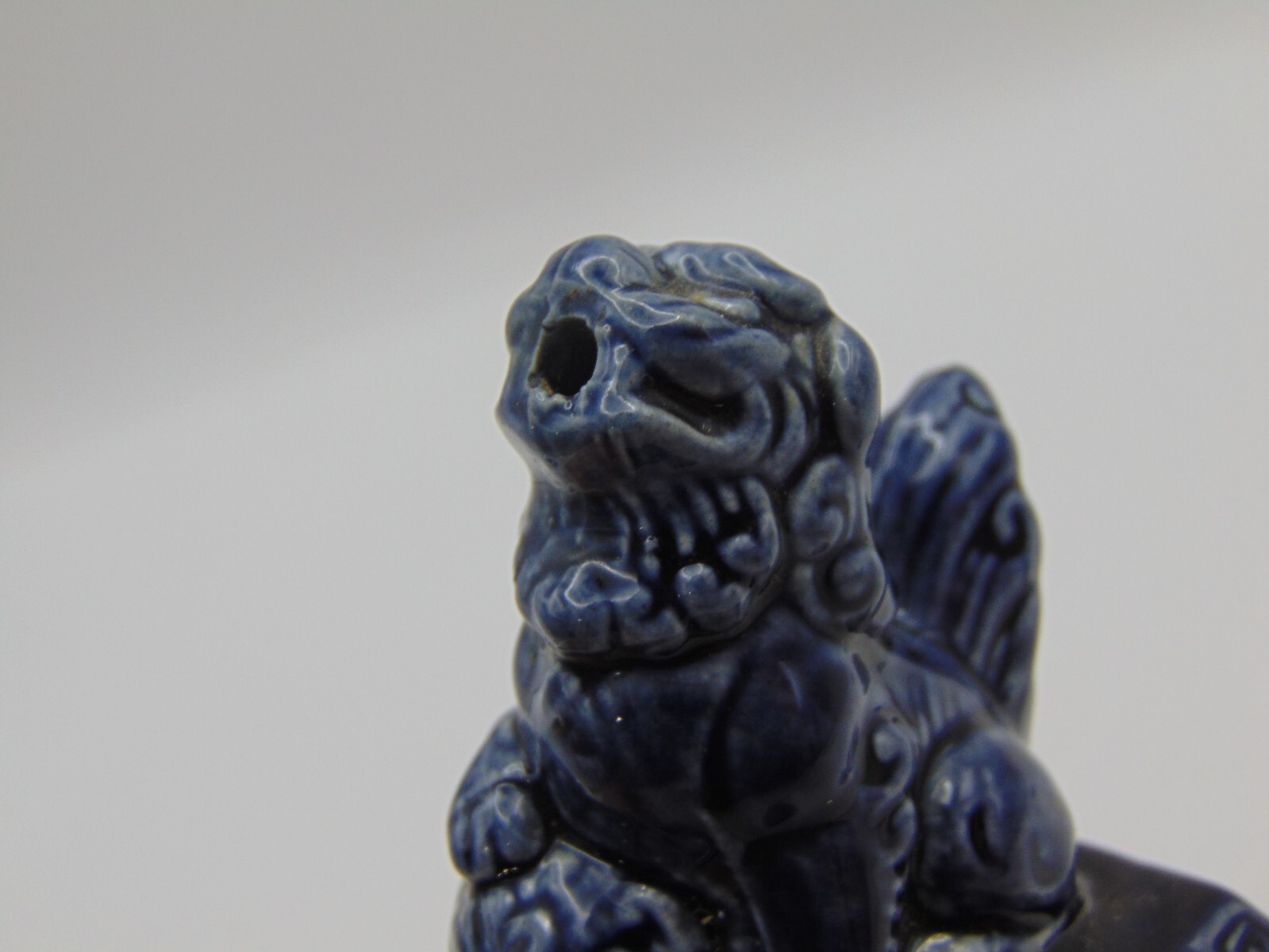 Vintage Censer Incense Burner Foo Dog Made in Japan Ceramic 4 1/2" Tall