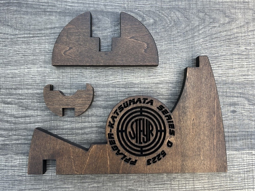 Tomenosuke Paragon FX Blade Runner Blaster Wood Display Stand 1/2” Thick Steyr