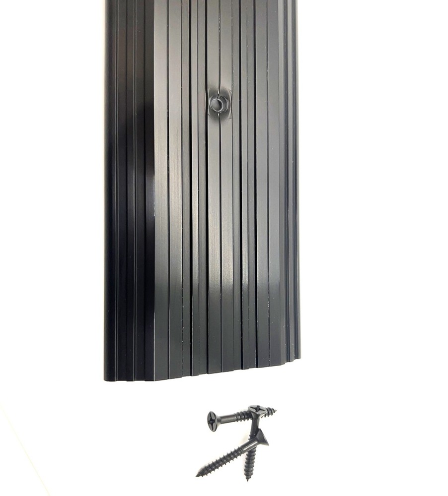 CBW Black Anodized Aluminum Threshold 4 Wide 1/2" Height