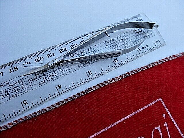 2 x CURVED SPRING ACTION Embroidery Machine Scissors_SQUEEZER+ Pointed Tweezers