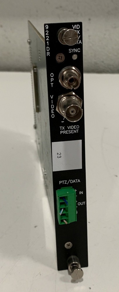 Optelecom 9221DR/SM-ST / Multimode Digital Fiber Optic Video DATA Receiver SYNC