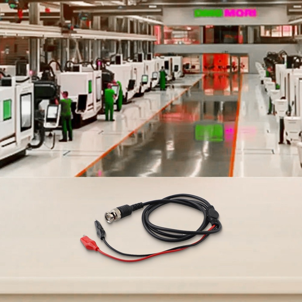 Crocodile Clip Adapter Set with BNC Connector for Laboratory Testing Needs