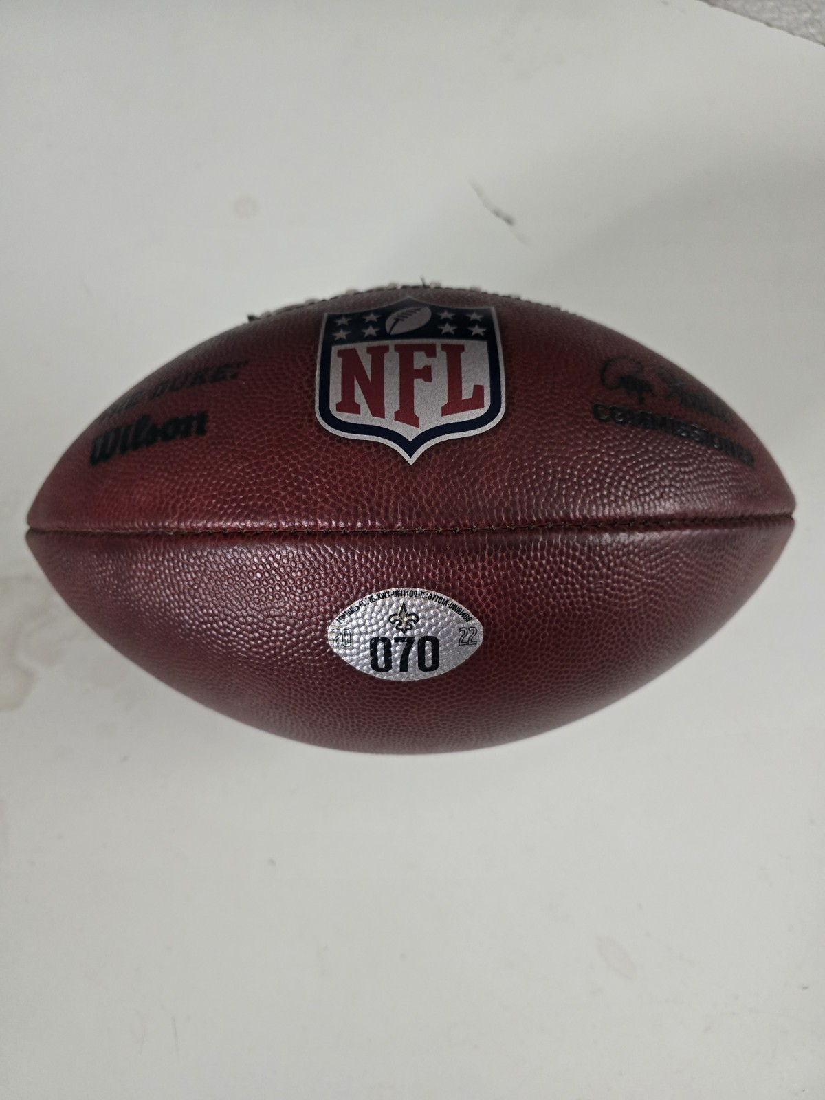 Wilson NFL 2022 Saints Game Used Football  #070