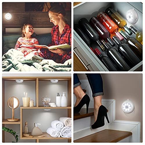 Motion Sensor Light Indoor, LED Night Light Closet 6000K Clean White-3 Pack