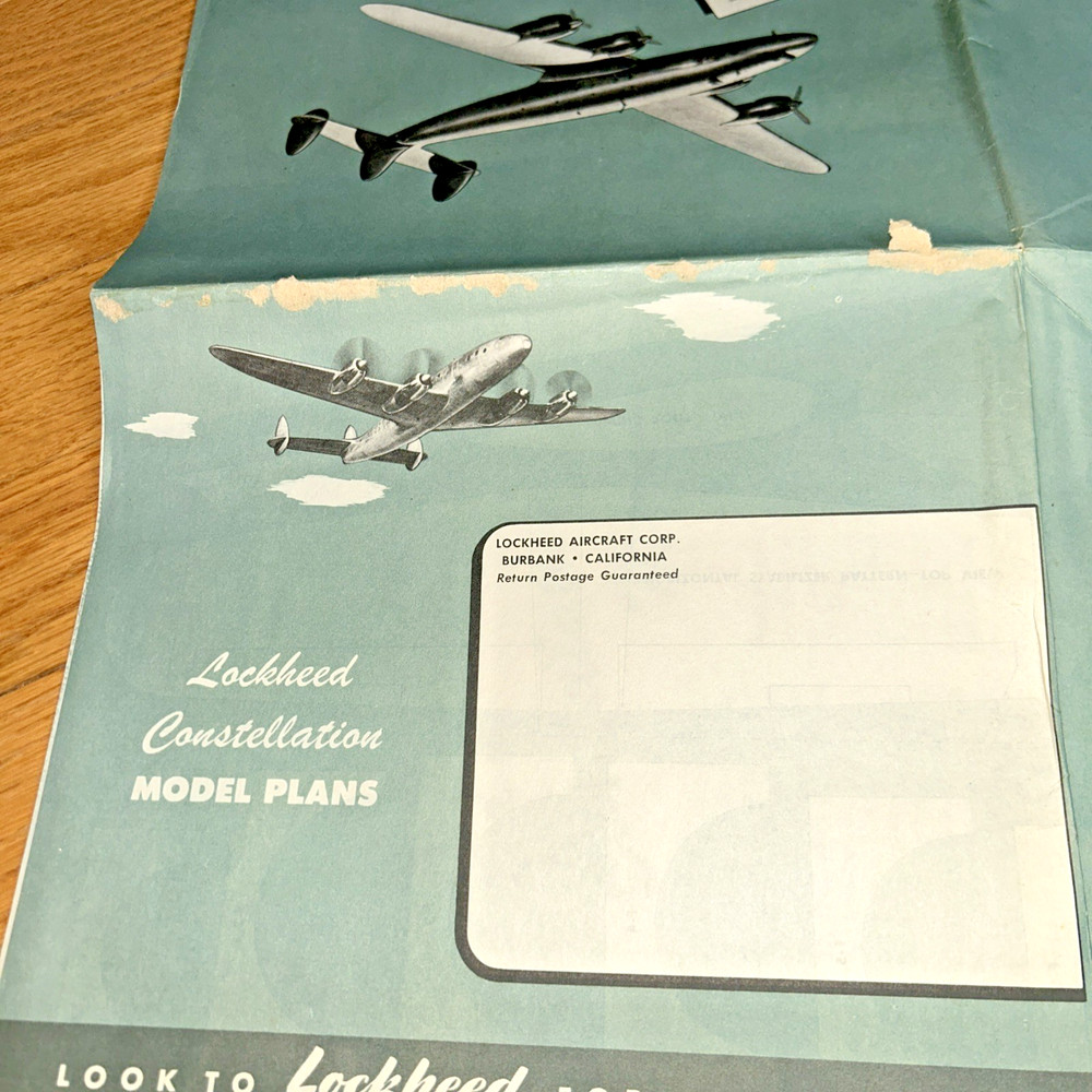 1944 LOCKHEED CONSTELLATION MODEL PLANS