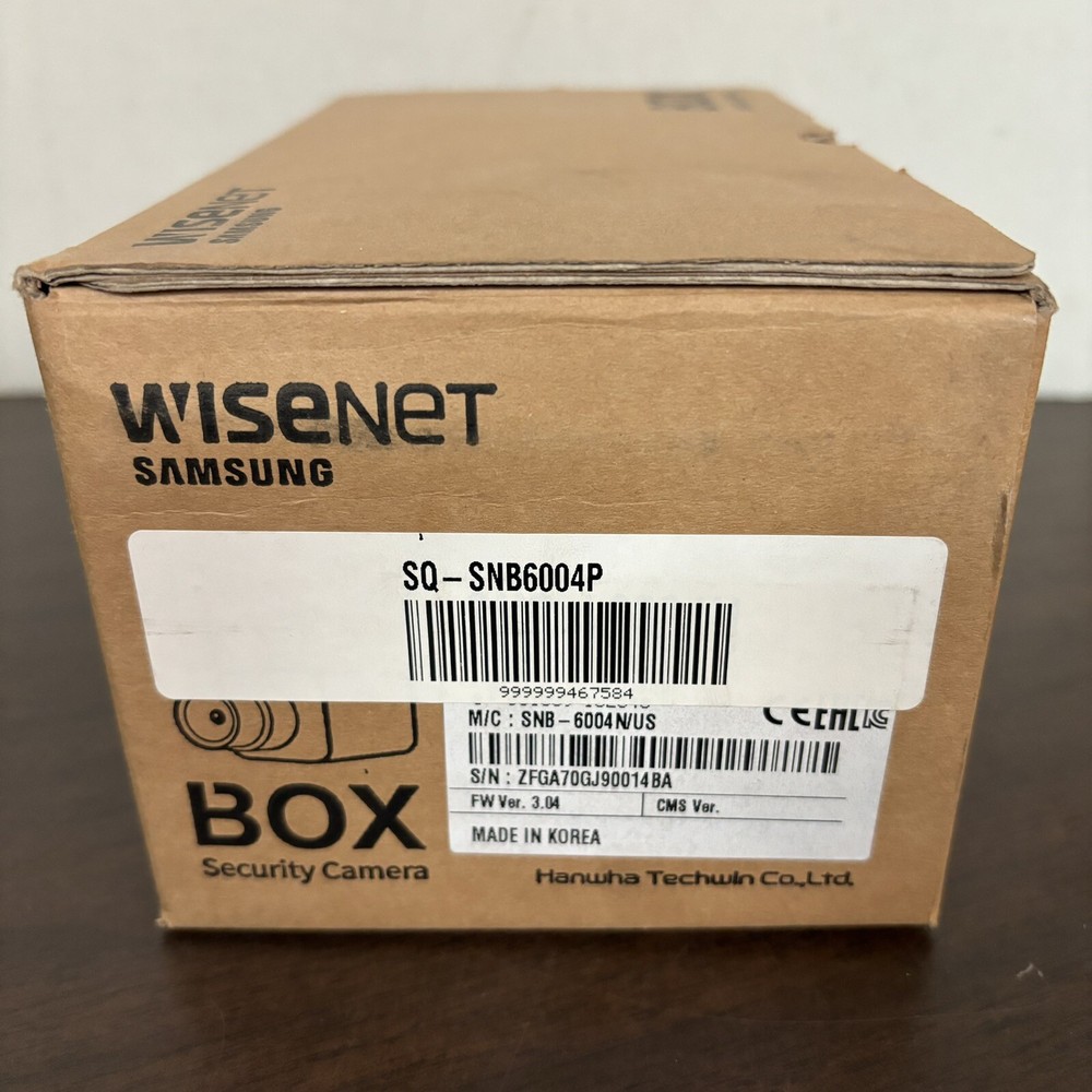 Samsung SNB-6004 Techwin WiseNet 2MP Bullet Security Camera