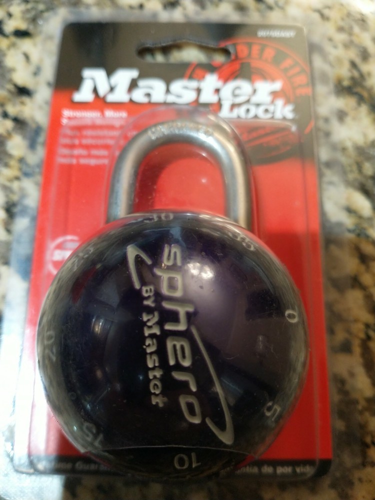Master Lock Sphero combination lock padlock 2075DAST  Purple