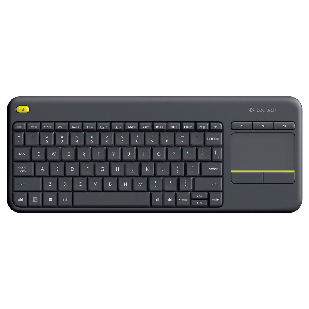 Logitech K400 Plus Wireless Touch Keyboard with Touchpad for PC connected TVs