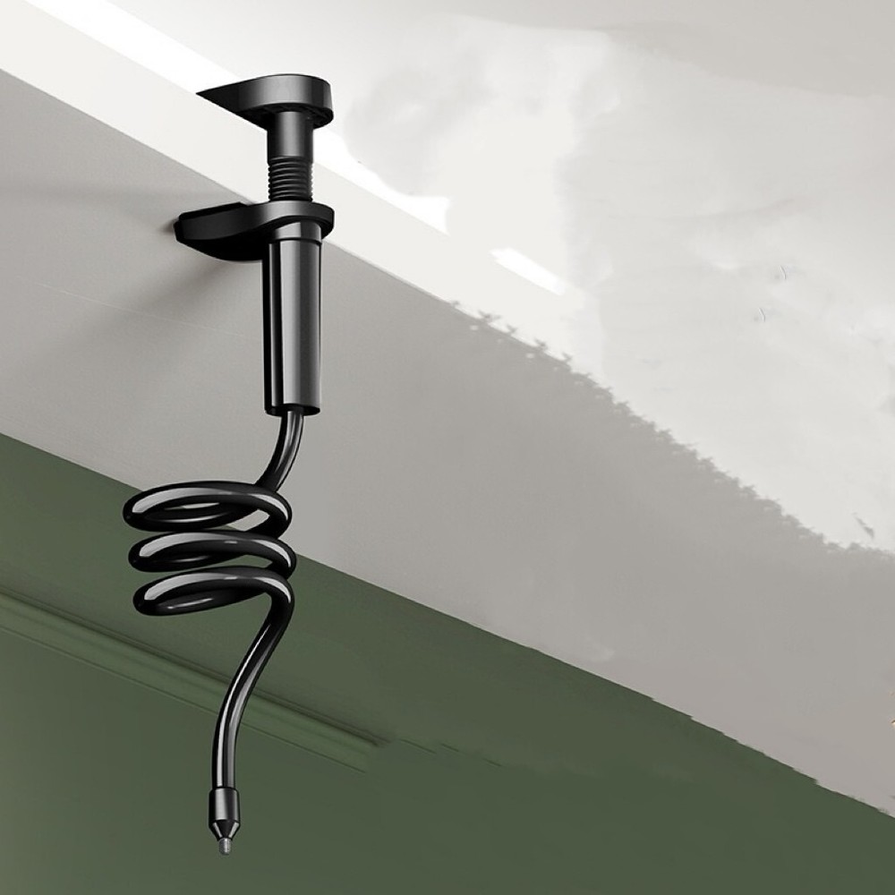 No-Drill Security Camera Mount - Flexible Clamp Bracket, 110cm (Black & White)