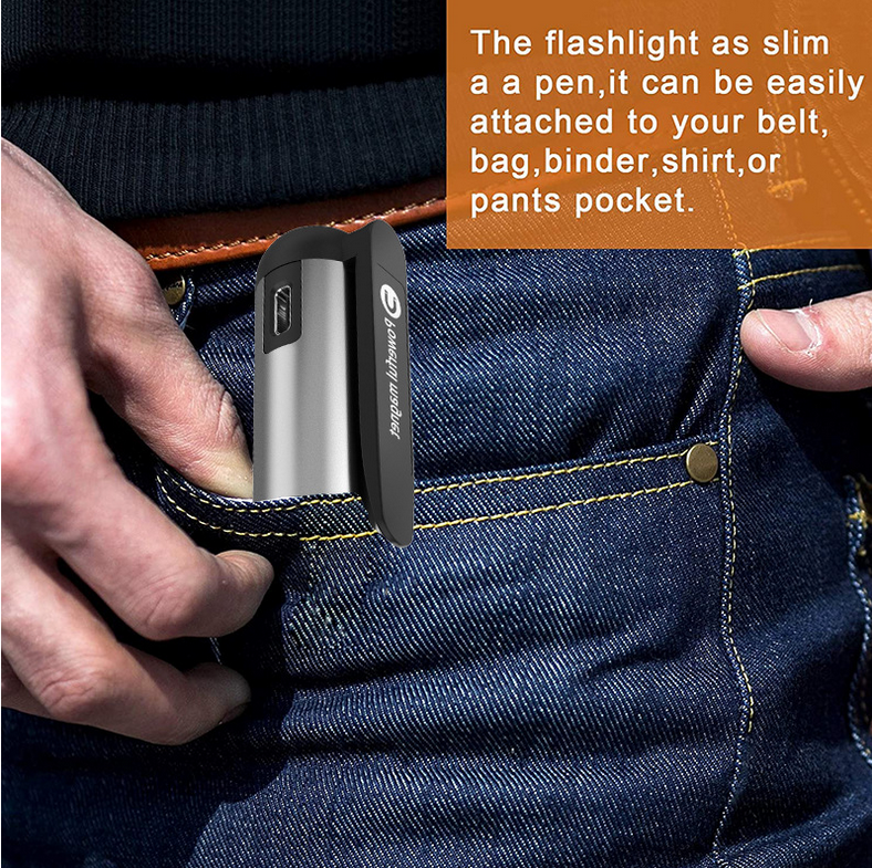 Magnetic Penlight Pocket COB Work Light Rechargeable LED Flashlight Waterproof