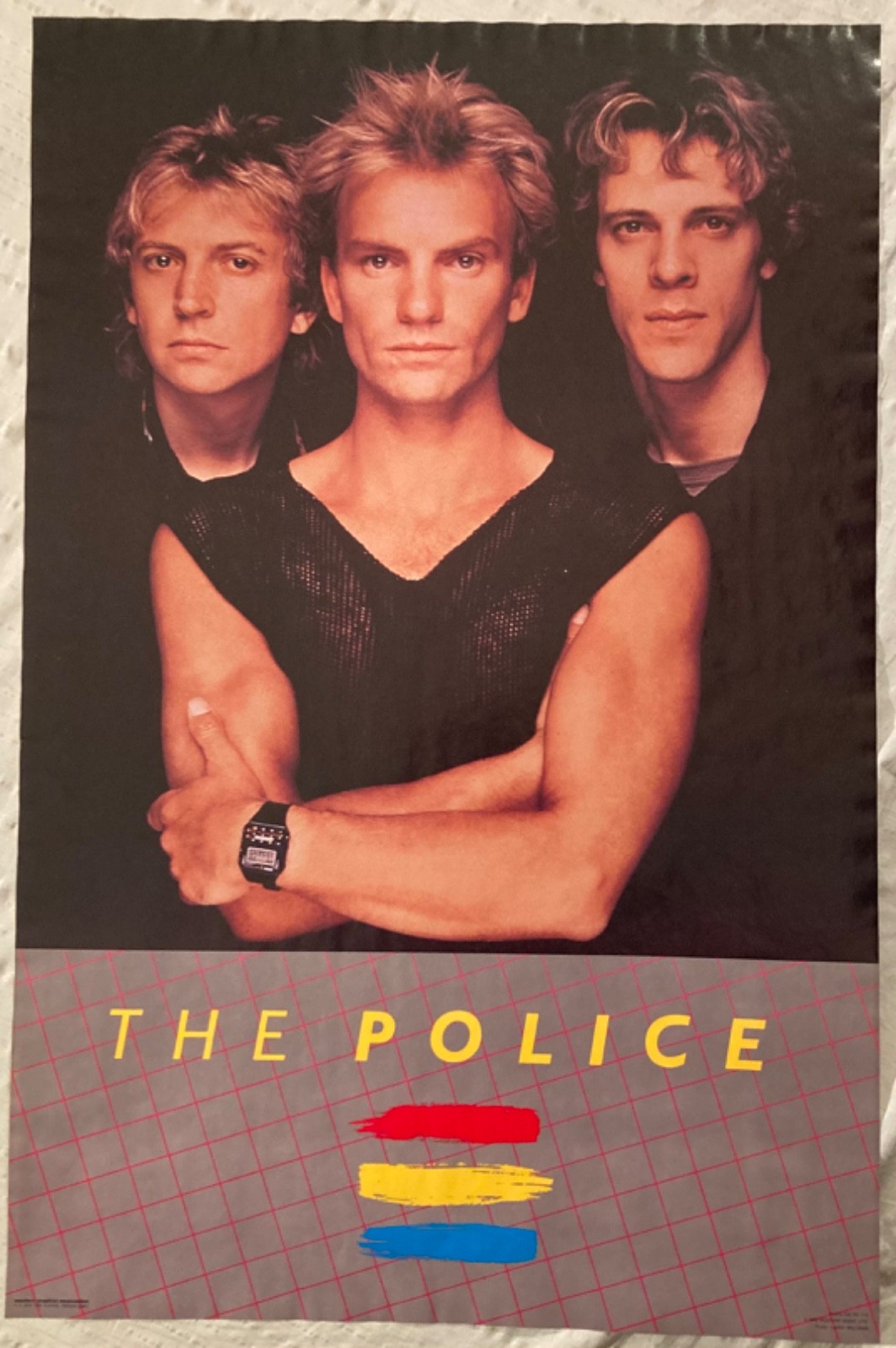 The Police 1983 Poster Western Graphics Eugene Oregon Sting Moisture Waviness O