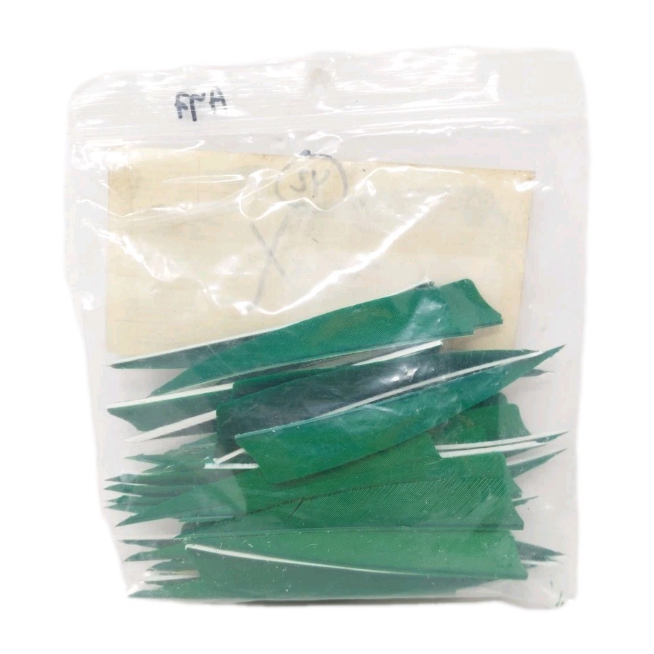 42 Count Gateway Archery Arrow Feathers 4" Left Wing: Shield Forest Green