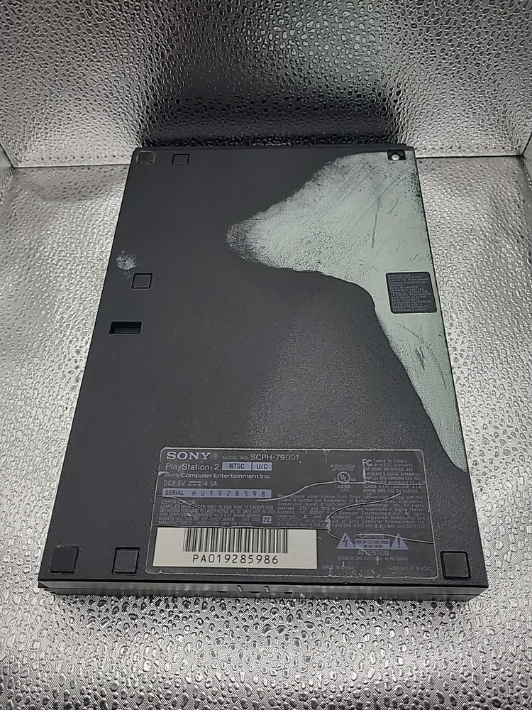 Sony PlayStation 2 PS2 Slim Console SCPH-79001 Black Tested Working + Controller