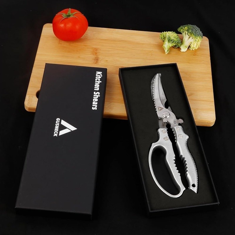 Ergonomic Kitchen Scissors Stainless Steel Multi-Functional Cutting Tool New
