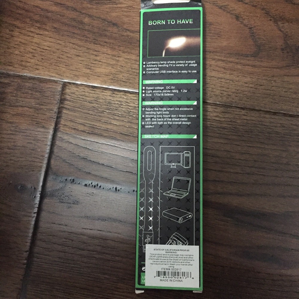 Portable USB Powered LED Light - Red