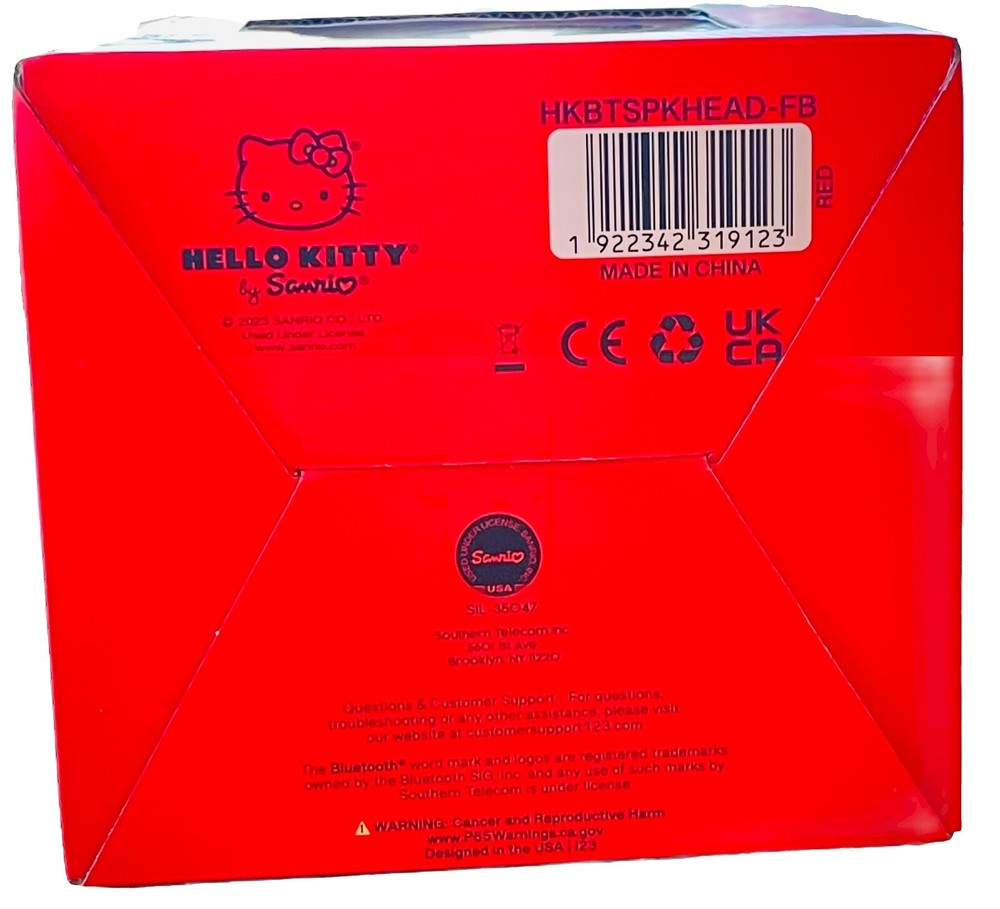 Hello Kitty Bluetooth Wireless Speaker - Red Brand New Inbox!
