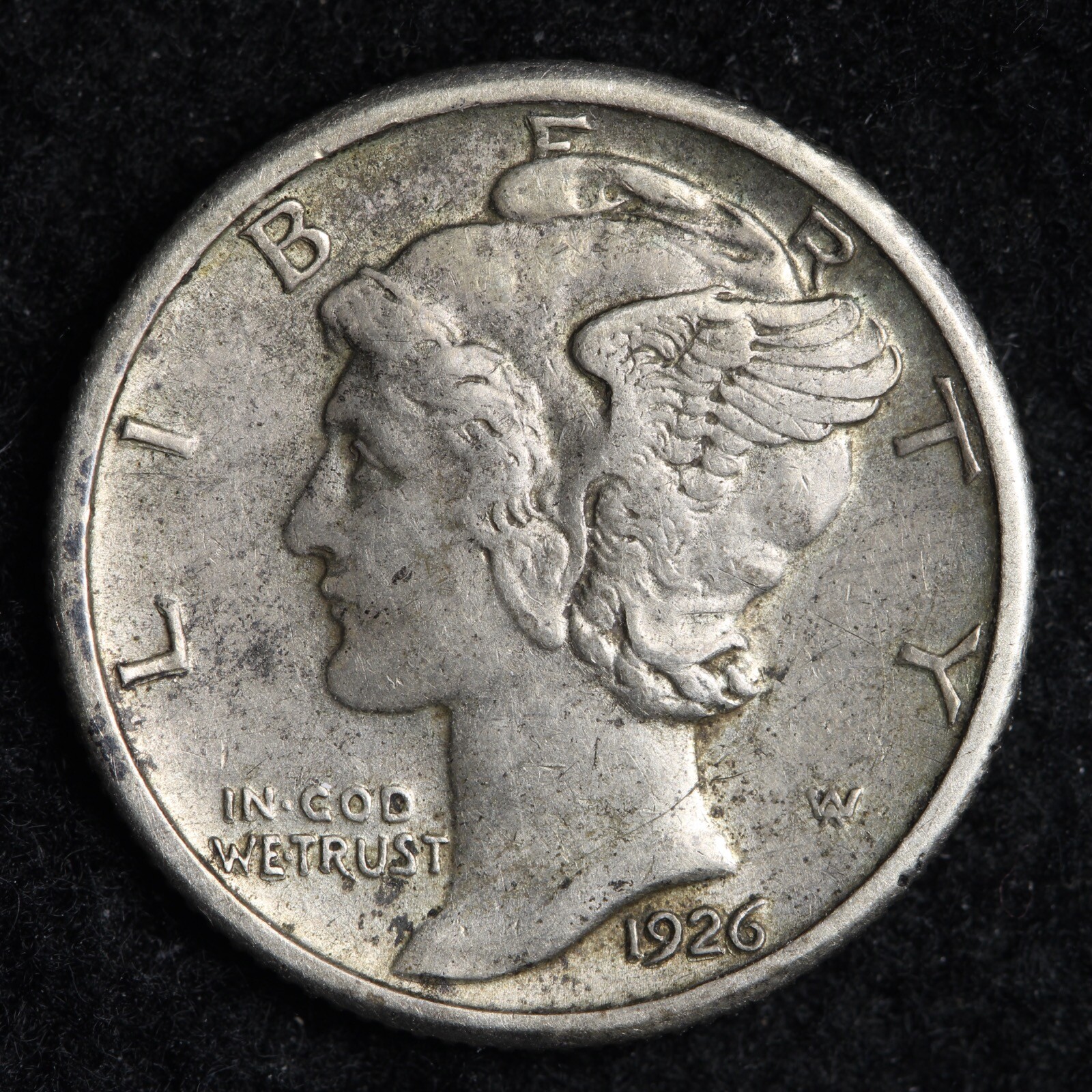 1926 Mercury Silver Dime CHOICE AU E338 STAM