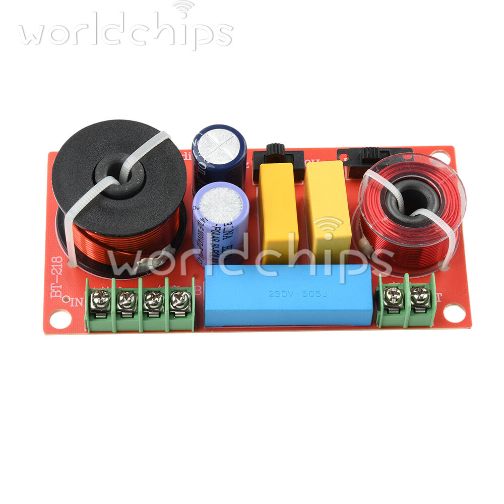 HiFi Bookshelf Speaker Crossover Adjustable 2-Way High Low Frequency Divider New
