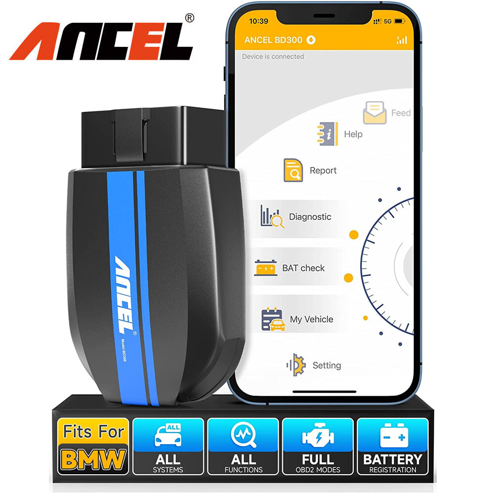 ANCEL BD300 OBD2 Scanner Bluetooth Code Reader Car Diagnostic Scan Tool For BMW
