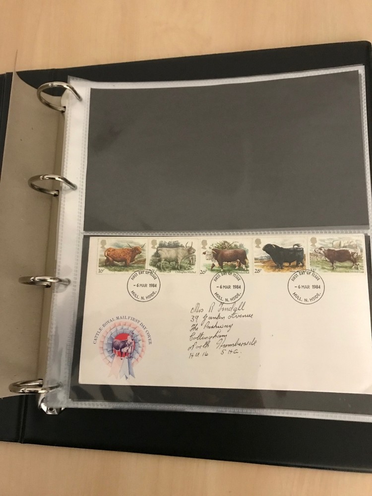 Guardian album slipcase 10 double Kestrel FDC pages